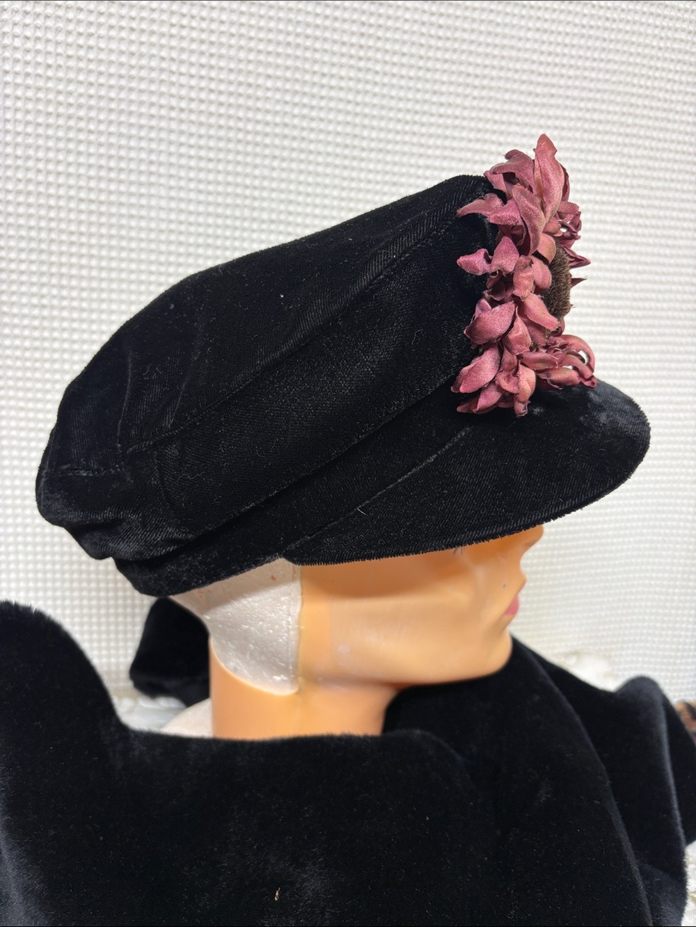 Cotton velvet cap